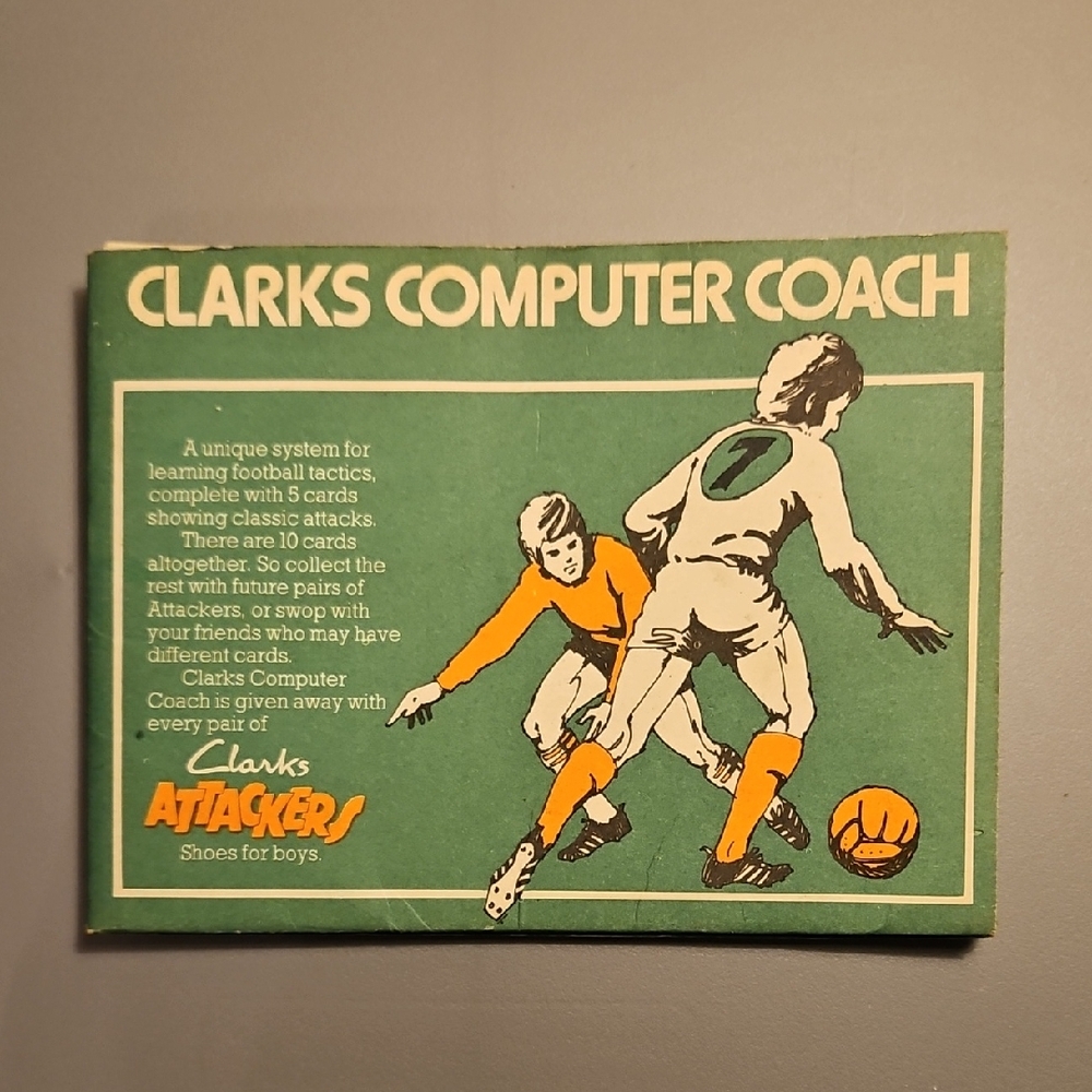 Clarks VINTAGE (1970s)Computer Coach Promotional Card Set